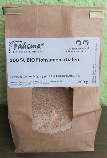 Pahema Bio Flohsamenschalen 200g