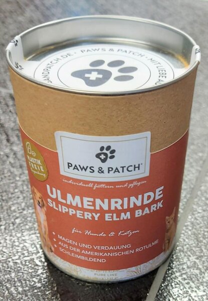 Paws & Patch Ulmenrinde 100g aus amerikanischer Rot-Ulmenrinde (Pulver)