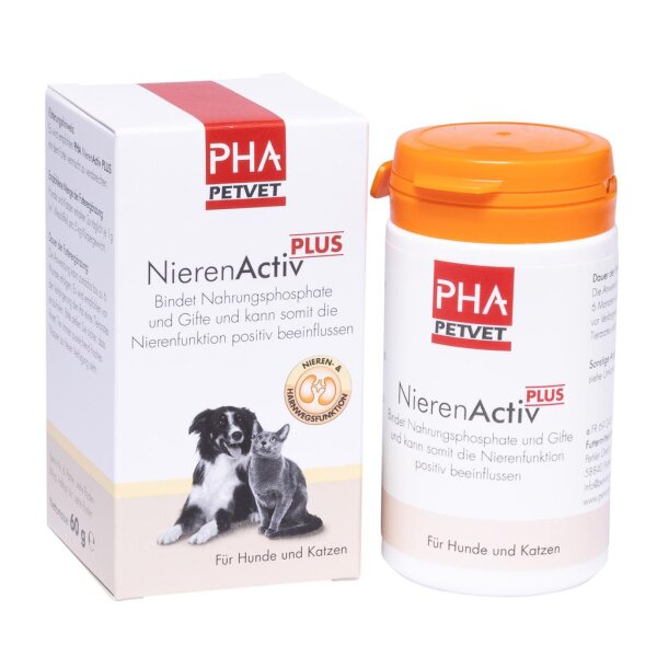 PHA NierenActiv Plus für Hunde und Katzen Pulver 60g