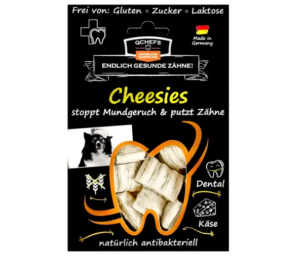 QCHEFS Cheesies für Hunde 65g - Zahnpflege