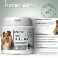 REAVET Zink mit Vitamin C und E 120 Stück Tabletten für Hunde