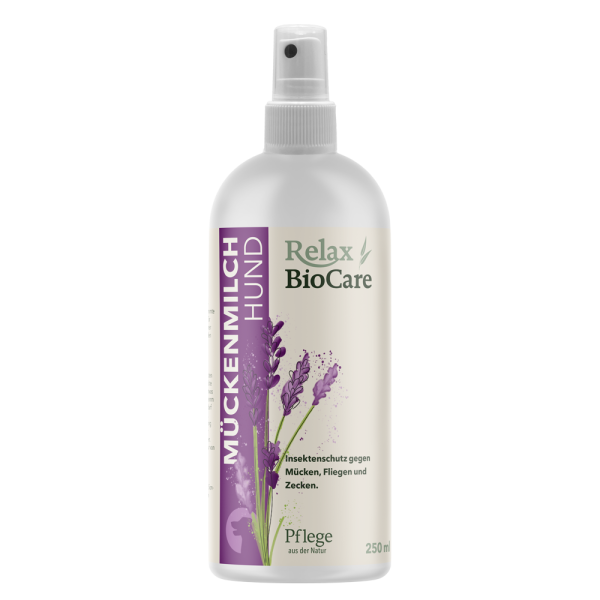 Relax Biocare Mückenmilch Hund 250ml Zecken & Insektenschutz