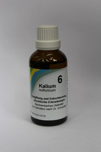 Supra-Cell Schüßler Salz Nr. 6 Kalium sulfuricum - 50ml Lösung