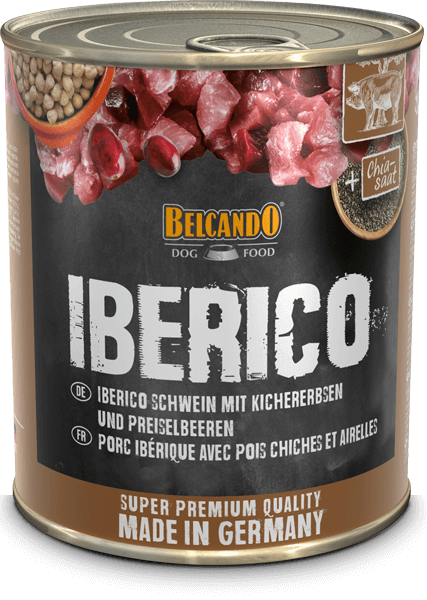 BELCANDO® Dose 800g Iberico Schwein mit Kichererbsen und Preiselbeeren