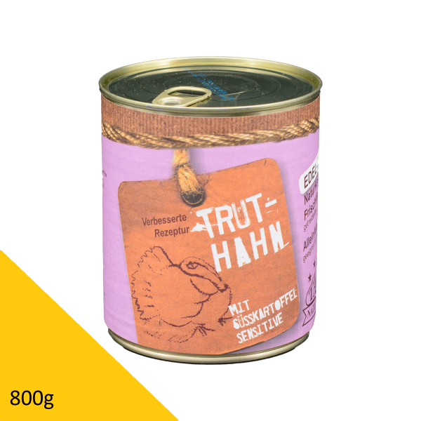 Tarus Naturkost Hund - Edel Menü Dose: Truthahn mit Süßkartoffel und Fenchel 800g
