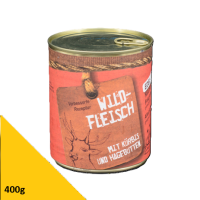 Tarus Naturkost Hund - Edel Menü Dose: Wildfleisch mit Kürbis & Hagebutte 400g