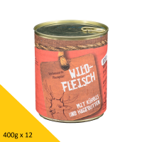 Tarus Naturkost Hund - Edel Menü Dose: Wildfleisch...