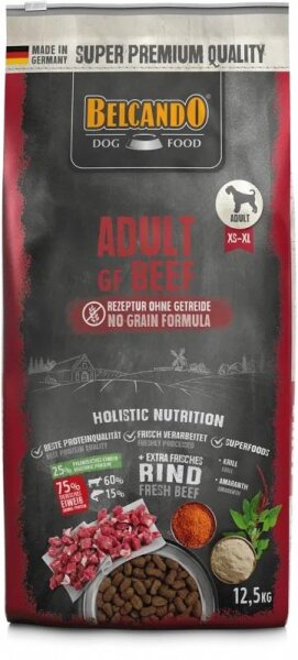 BELCANDO® Trockenfutter Adult GF Beef 12,5kg für Hunde