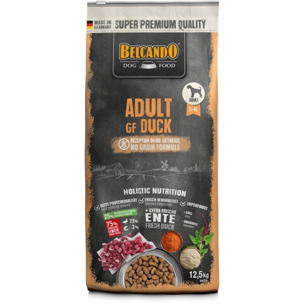 BELCANDO® Trockenfutter Adult GF Duck 12,5kg für Hunde
