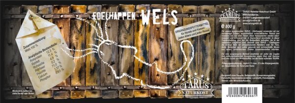 Tarus Edelhappen Wels 800g pur - 6er Pack Reinfleischdosen