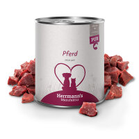 Herrmanns Reinfleisch Dose - Kreativ-Mix Pferd - 800g Single Protein Nassfutter