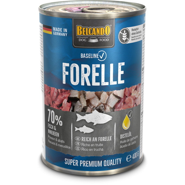 BELCANDO® Dose 400g Baseline Forelle - Hunde Nassfutter