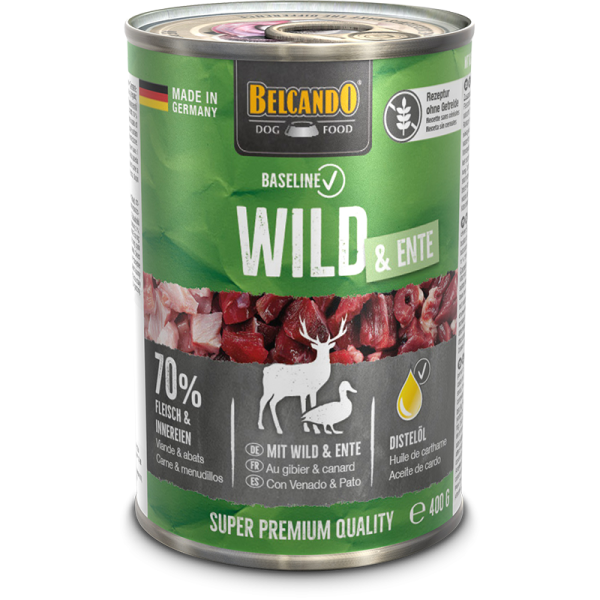 BELCANDO® Dose 400g Baseline Wild & Ente - Hunde Nassfutter