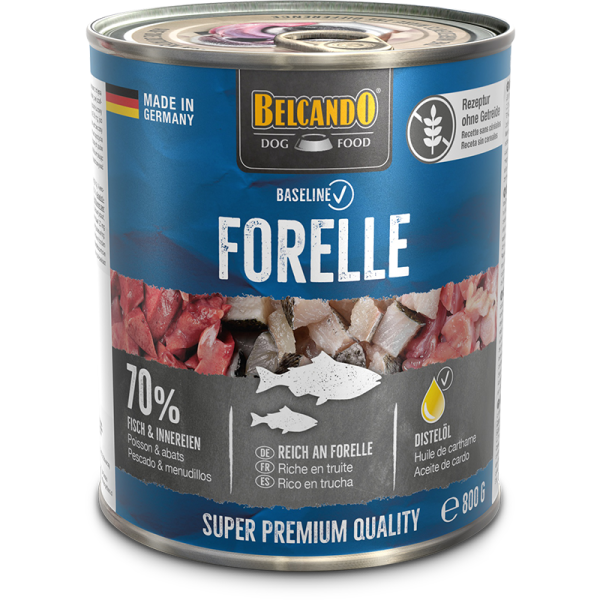 BELCANDO® Dose 800g Baseline Forelle - Hunde Nassfutter