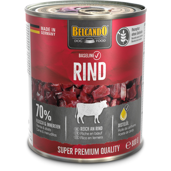 BELCANDO® Dose 800g Baseline Rind - Hunde Nassfutter