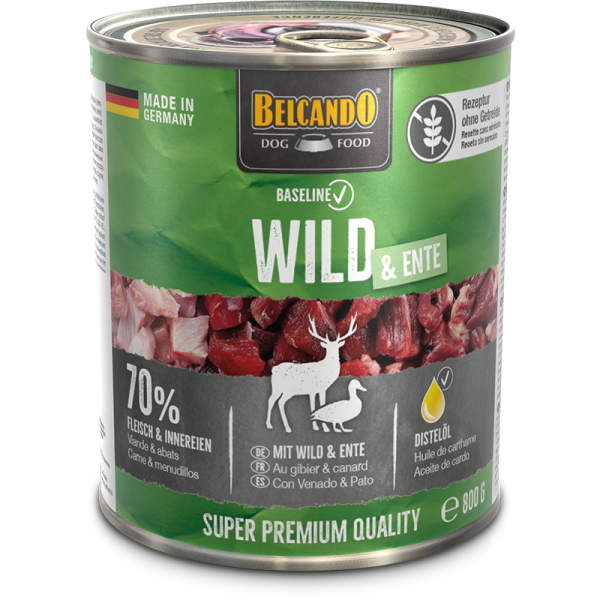 BELCANDO® Dose 800g Baseline Wild & Ente - Hunde Nassfutter