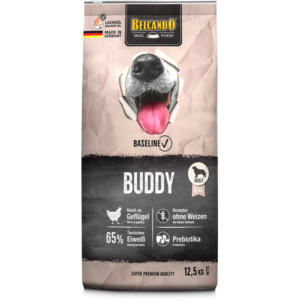BELCANDO® Trockenfutter Baseline Buddy 12,5kg Reich an Geflügel für Hunde