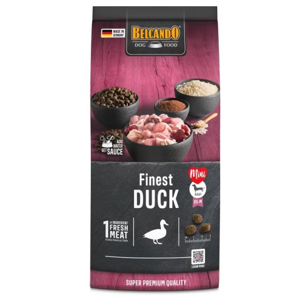 BELCANDO® Trockenfutter Finest Duck 1kg für Hunde