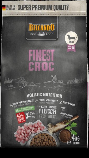 BELCANDO® Trockenfutter Finest Croc 4kg für Hunde