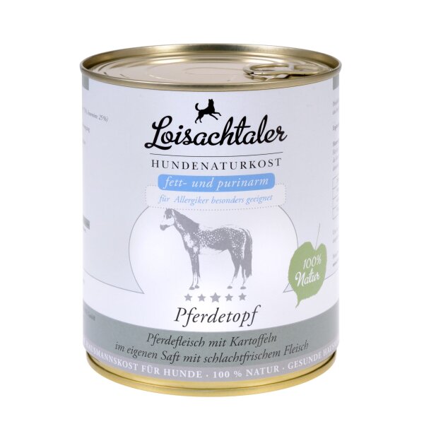 Loisachtaler Menü - Pferdetopf 400g Nassfutter für Hunde