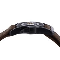 Hunde-Halsband mit NFC Chip Braun - mit Plakette zum Gravieren - Memopet