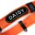 Hunde-Halsband mit NFC Chip Orange - mit Plakette zum Gravieren - Memopet