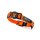 Katzen-Halsband mit NFC Chip Orange - mit Plakette zum Gravieren - Halsumfang 21-28 cm - Memopet