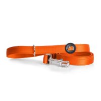 Flachleine Orange mit Memopet NFC Chip