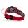 Hunde-Halsband mit NFC Chip Rot mit Plakette zum Gravieren - Memopet