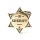 Charms: Bronx Sheriffstern Plakette aus englischem Messing - Schmuckanhänger zum Gravieren