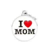 Charms: I Love Mom - Schmuckanhänger zum Gravieren