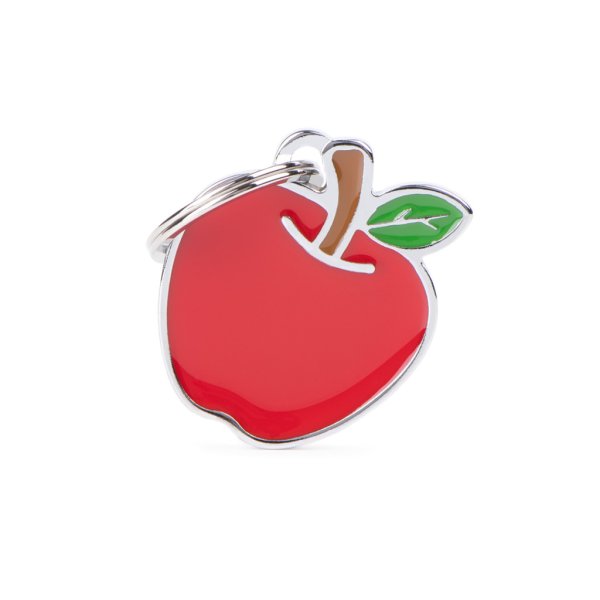 Charms: Roter Apfel - Schmuckanhänger zum Gravieren