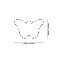 Charms: Schmetterling - Schmuckanhänger zum Gravieren