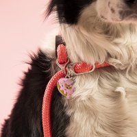 Charms: Rosa Donut - Schmuckanhänger zum Gravieren