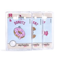 Charms: Rosa Donut - Schmuckanhänger zum Gravieren