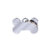 Charms: Kleiner Knochen verchromtes Messing -...