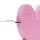 Charms: Kleiner Knochen Rosa Aluminium - Schmuckanhänger zum Gravieren