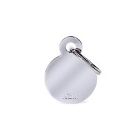 Charms: Kleiner Runder Chip verchromtes Messing -...