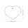 Charms: Großes Herz Rot Aluminium - Schmuckanhänger zum Gravieren