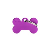 Charms: Kleiner Knochen Lila Aluminium -...