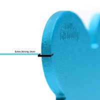 Charms: Kleines Herz Hellblau Aluminium - Schmuckanhänger zum Gravieren