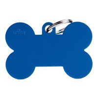 Charms: Blauer Knochen XL Aluminium -...
