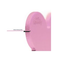 Charms: Rosa Knochen XL Aluminium - Schmuckanhänger zum Gravieren