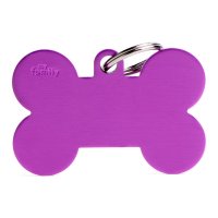 Charms: Lila Knochen XL Aluminium - Schmuckanhänger...