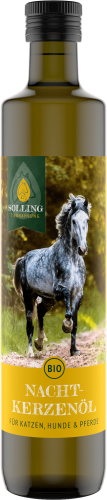 Solling BIO Nachtkerzenöl 500ml - für Katzen, Hunde und Pferde nativ, kaltgepresst
