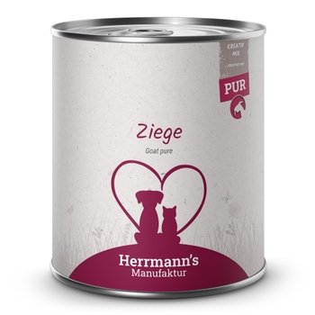 Herrmanns Reinfleisch Dose - Kreativ-Mix Ziege - 800g Single Protein Nassfutter