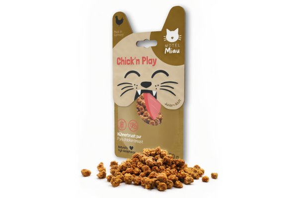 Motel Miau - Chickn Play - Katzenleckerli 50g - Huhn mit Erbsen und Rosmarin