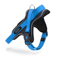 Hunde-Geschirr Y mit NFC Chip Blau - mit Plakette zum...