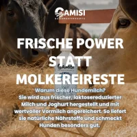 CAMISI Hundemilch 250ml frisch vom Bauernhof...