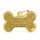 Charms: Großer Knochen - Gold mit Glitzer - Schmuckanhänger zum Gravieren